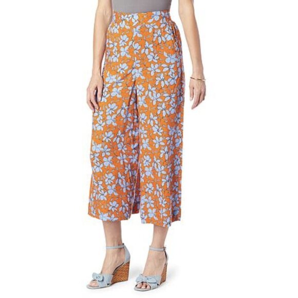 NWT Jessica Simpson Imogen Floral Printed Wide-Leg Pull-On Pants - Picture 1 of 1